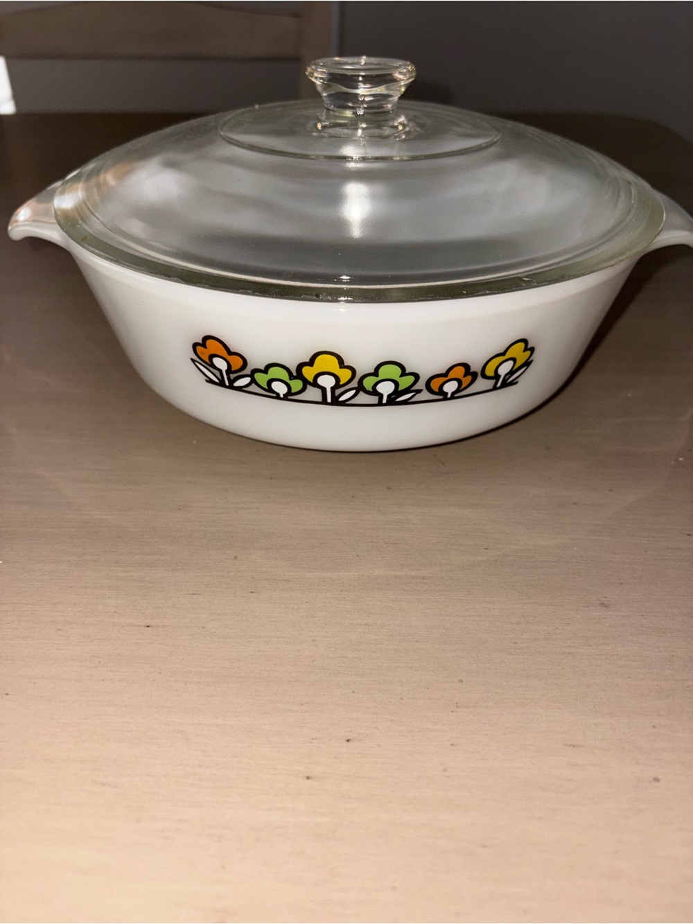 Vintage fire king casserole dish 1.5 quart